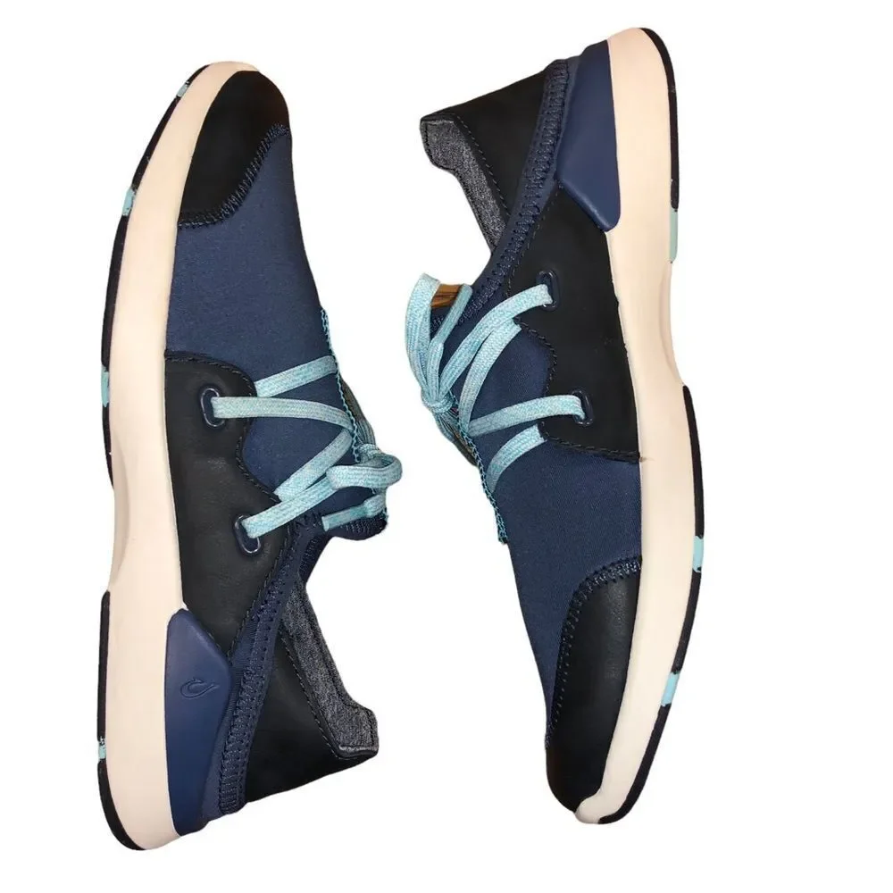 OluKai Blue and Black Athletic Shoes
